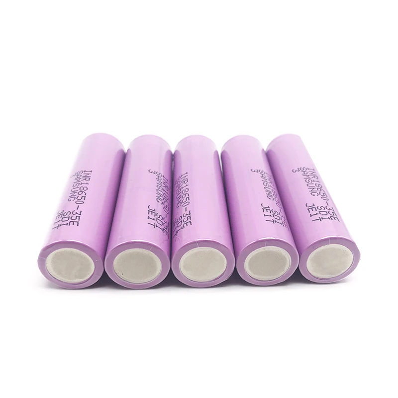 4 шт 18650 35e для samsung 3500mAh 10A разрядная батарея li-ion 3,7 v 18650 аккумуляторная батарея с заостренным для светодиодного фонарика