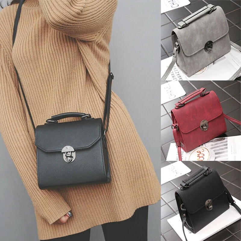 

Ladies Womens Leather Shoulder Bag Tote Messenger Crossbody Satchel Purs Handbag