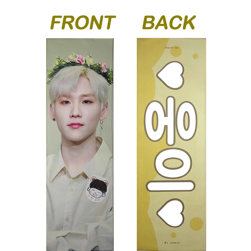 

Customized Double Sided Suede Reflective Concert Cheering Kpop Slogan Towel Baekhyun JIN J-HOPE SUGA V JIMIN JUNGKOOK MOQ 30pcs