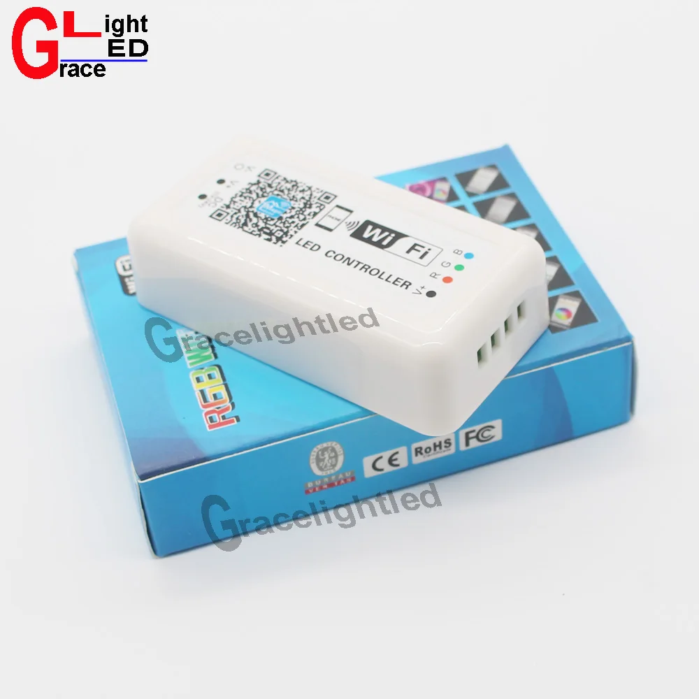 LED WI-FI RGB контроллер DC12-24V 12a мини WI-FI LED контроллер, Smart RGB диммер для Iphone и Android