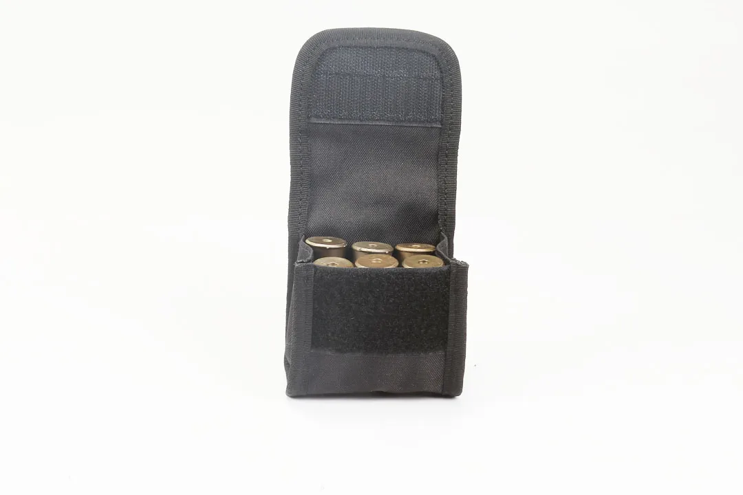 Tactical Molle Pouch 6 Round Shot gun Shotshell Reload Holder Mag Bag 12 Gauge/20G Magazine Pouch Ammo Round Cartridge Holder