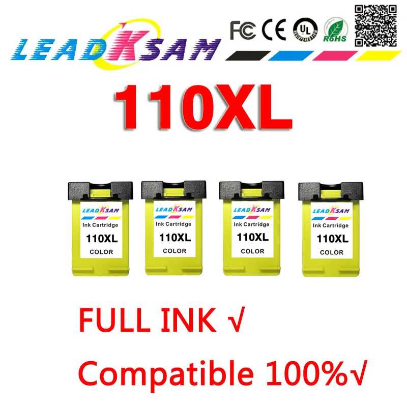 Цветной картридж с чернилами 110XL совместимый hp110 110 CB304A Photosmart A310 A311 A314 A316 A320 A516 A526