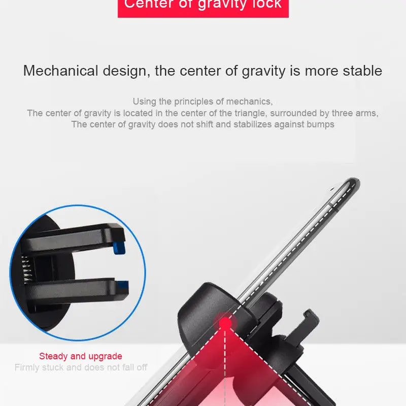 Универсальный автомобильный гравитационный держатель телефона на вентиляции для iPhone samsung мультик держатель автомобильные держатели для хранения