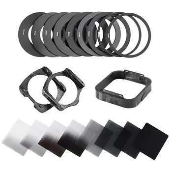 

9pcs Ring Adapter+ Neutral Density ND 2 4 8 16 Filter Kit for Cokin P Set SLR DSLR Camera Lens Camera Photo Accessories