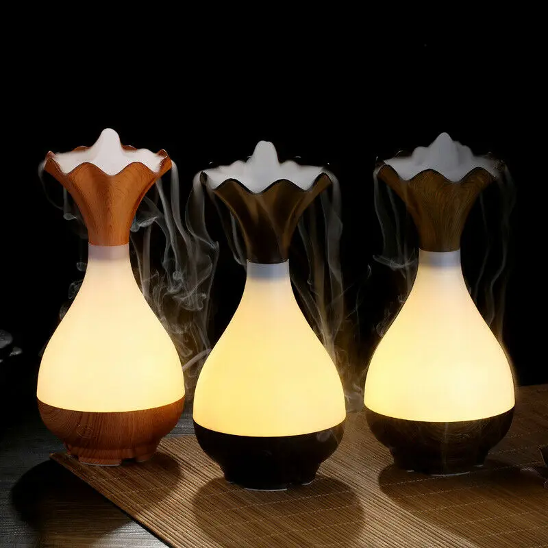 

UK Ultrasonic Essential Oil Aroma Diffuser Mist Humidifier LED Light Timer