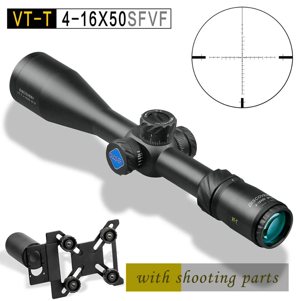 

DISCOVERY Riflescope VT-T 4-16X50 SFVF First Focal Plane Rifle Scope With Special Phone Mount For Hunting Videos