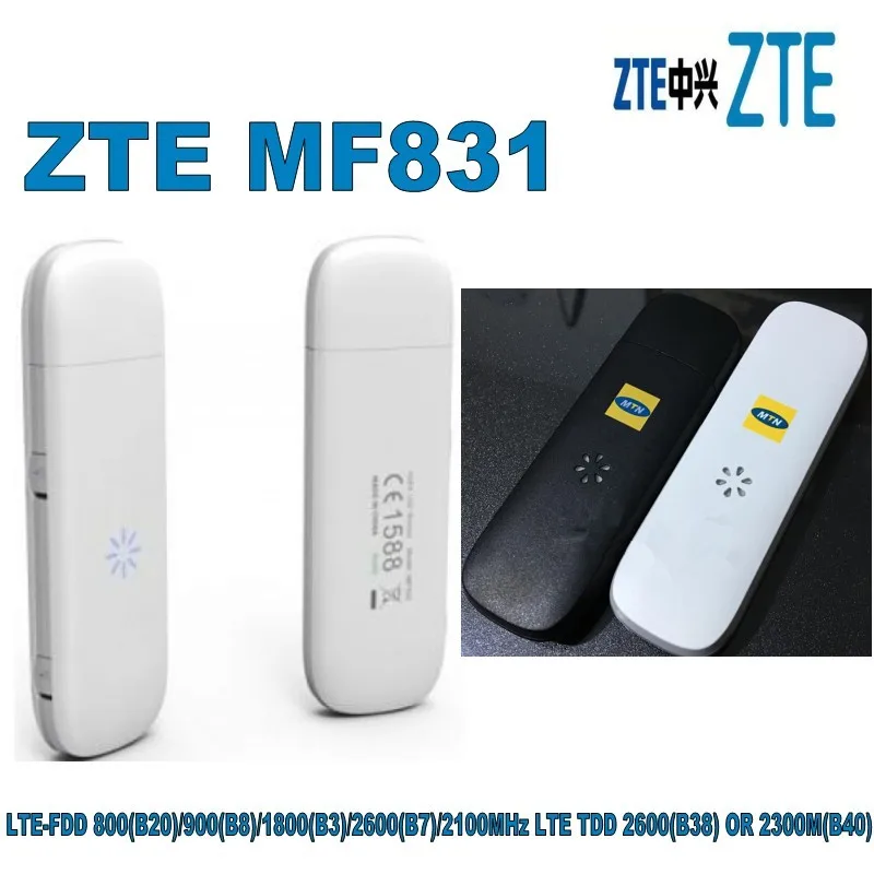 Zte MF831 4 г ключ 2 внешние антенны Порты и разъёмы LTE usb-модем плюс 4 г антенны