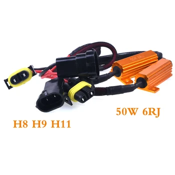 

2pcs H8 H9 H11 LED Canbus Light Fog Xenon HID DRL Lamp Bulb Turn Singal Load Resistor Canbus Error Free Wiring Canceller Decoder