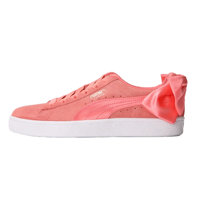 Original New Arrival PUMA Suede Bow Wns Women's Skateboarding Shoes Sneakers - Цвет: 1PU36731701