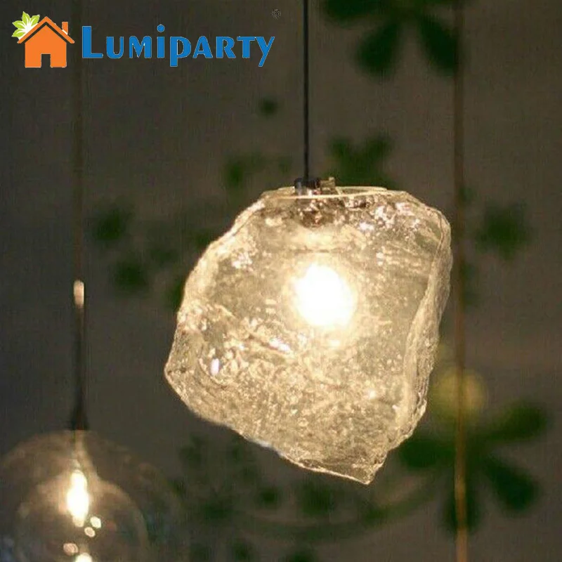 LumiParty светодиодная Подвесная лампа 1 шт. современный бар ледяной куб рок