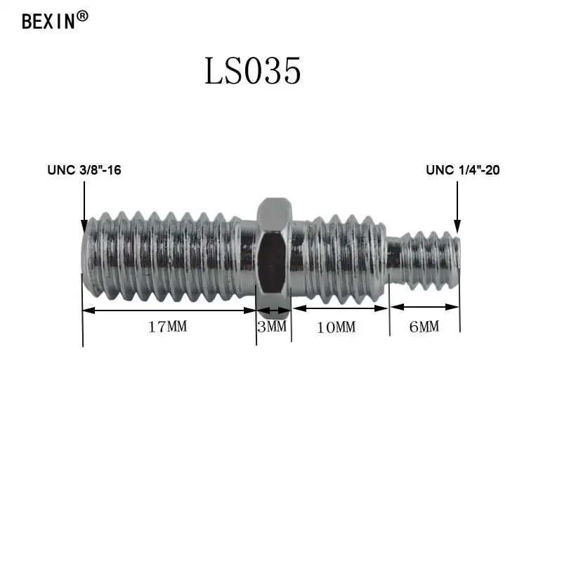 

1/4" UNC & 3/8" UNC adapter camera screw for tripods ball head and quick release plate