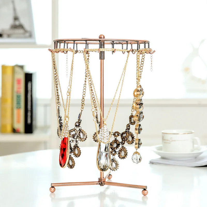 Metal Jewelry Display Shelf Jewelry Organizer Necklace Holder Fashion