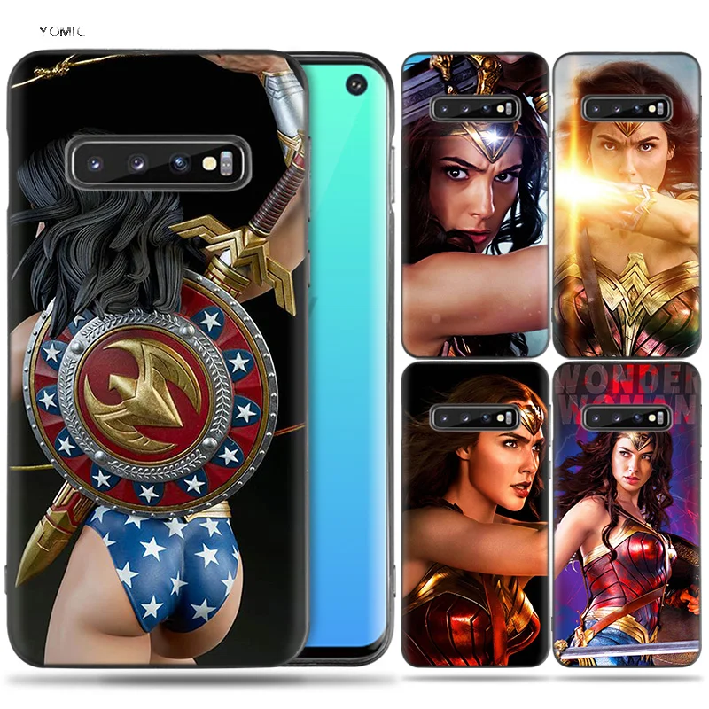 

Silicone Case Coque for Samsung Galaxy S8 S9 S10 Plus S10e 5G S6 S7 Edge S8+ S9+ S10+ Note 8 9 Justice League Wonder Woman