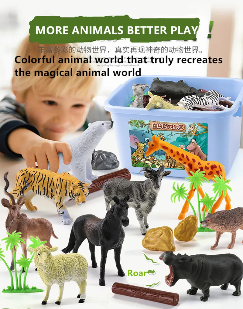 

Animal Series Model Figures Big Building Blocks Animals Educational Toys for Kids and wisdomChildren Gift Compatible Duploed Kid
