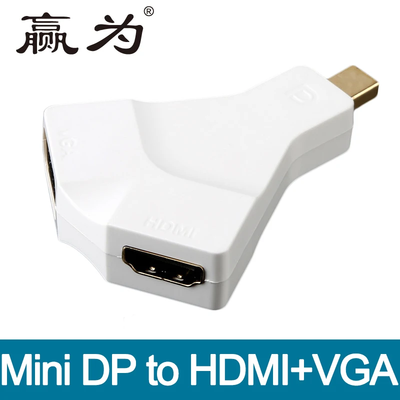 2 in 1 Thunderbolt Port Mini DP Displayport HDMI VGA Display Port