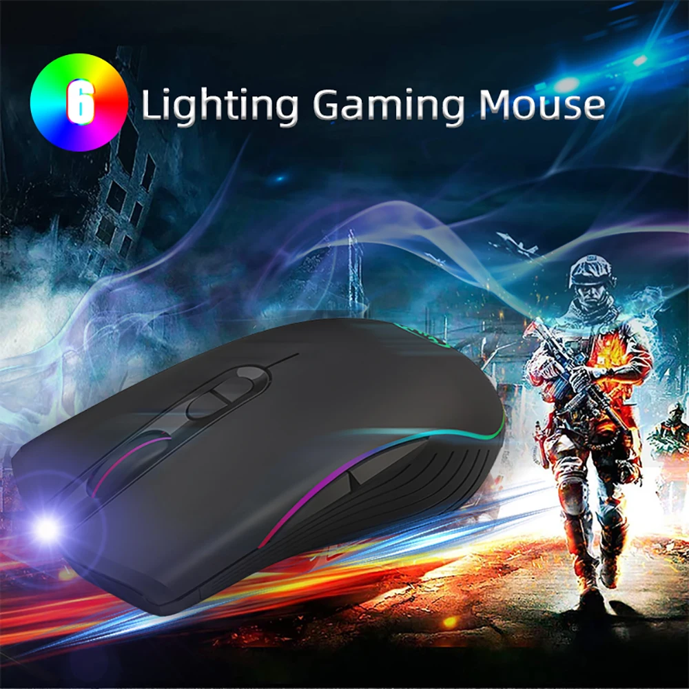 VicTsing XR261 Gaming Mouse Wired 7 Programmable Button RGB LED Light Backlit Mouse Ergonomic DPI Adjustable Mice For PC Gamer (1)