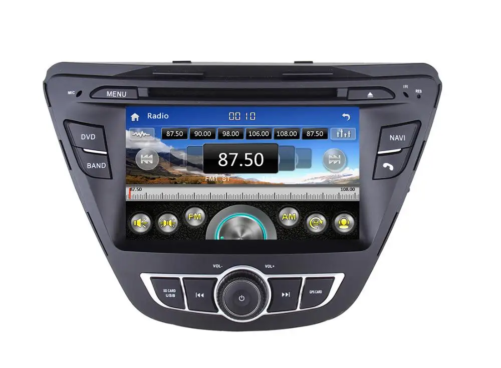 Discount 7" indash Car DVD player with GPS(optional),Audio Radio stereo,USB/SD,AUX,BT/TV,car multimedia headunit for Hyundai Elantra 2014 1