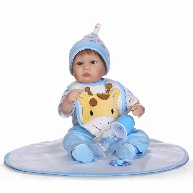 

NPK 17 Inch Handmade Reborn Baby Girl Doll Realistic Looking Cute Lovely Baby Doll New Born Toy For Kids