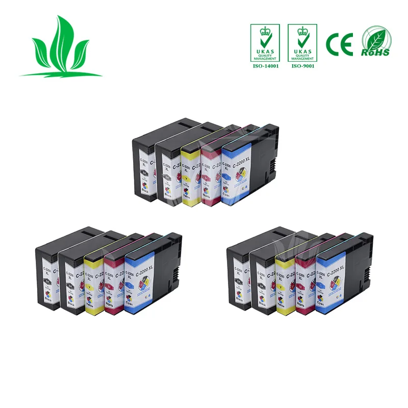 

2200 2200 2200XL 15PCS Compatibele Ink Cartridge for Canon MAXIFY MB5020 MB5320 iB4020 MB5120 MB5420 IB4120 Printer