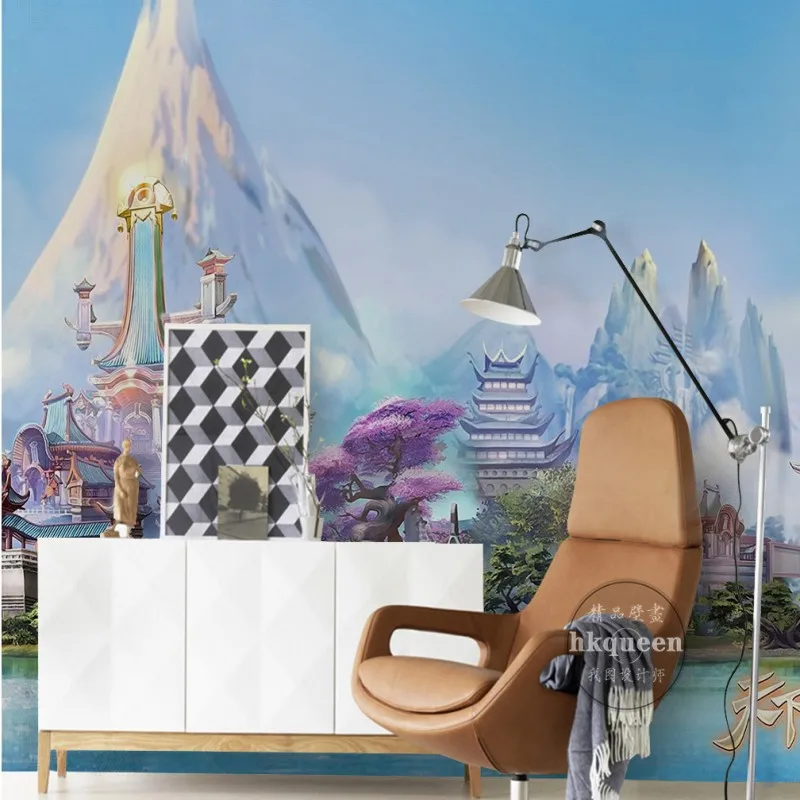 3D photo wallpaper European style wallpaper castle fairy tale background wall bedroom living room children room wallpaper mural 3D photo wallpaper European style wallpaper castle fairy tale background wall bedroom living room children room wallpaper mural