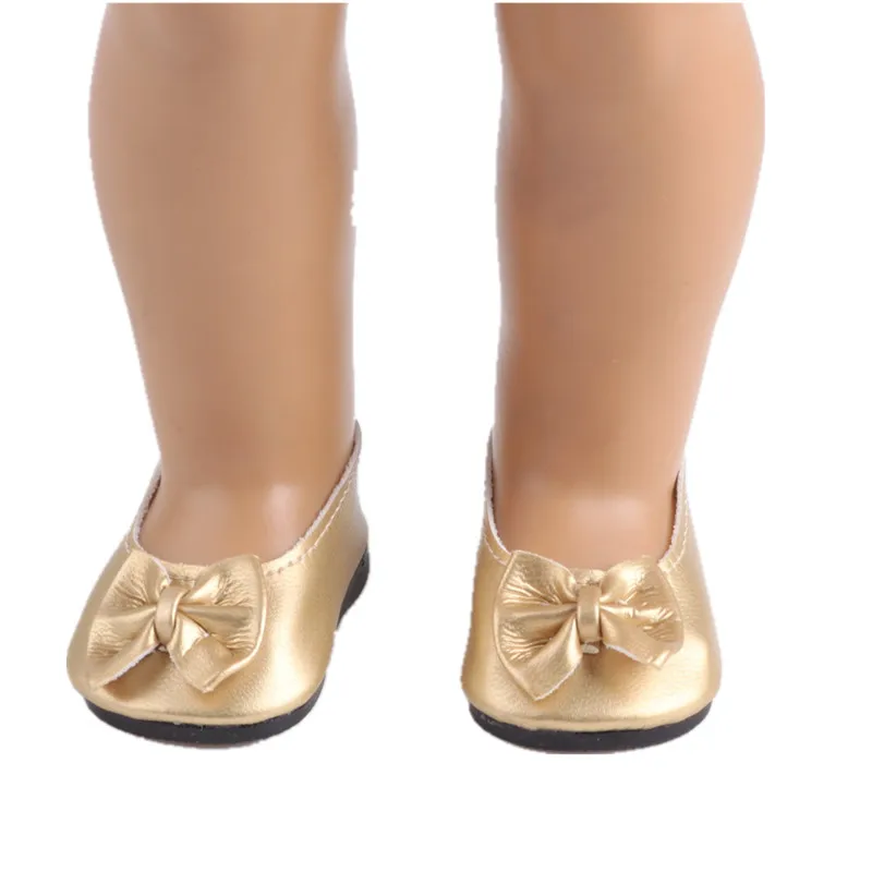 Doll Accessories,Gold Doll Shoes Wear fit 18" inch american girl doll