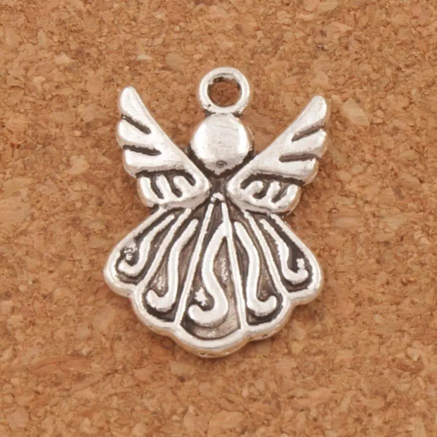 

Flying Angel Wing Spacer Charm Beads Pendants 21.5x15.4mm Antique Silver Jewelry DIY L216 100pcs