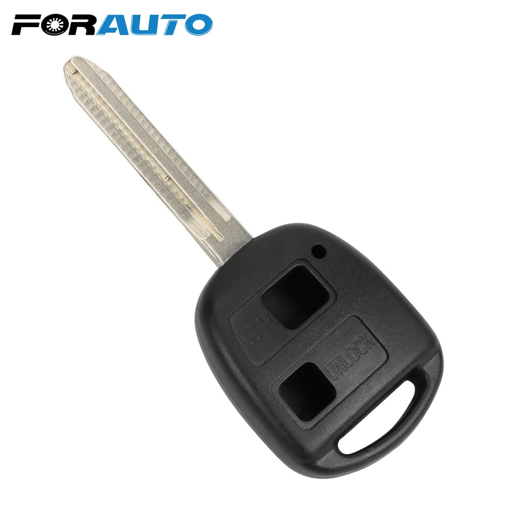 Чехол для автомобильного ключа с 2 кнопками подходит Toyota Yaris Avalon Camry RAV4 Corolla Echo