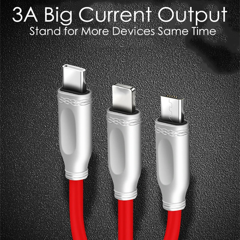 3 в 1 3A USB кабель из цинкового сплава ретро Micro usb type C кабель для huawei Xiaomi Redmi usb-кабель для Samsung для iPhone XR XS MAX