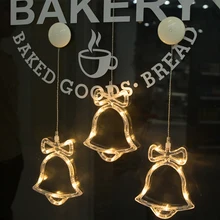 LED Christmas Decorative For Home New Year's Day Holiday Light Deer /Bell /Stars/Tree Glass Window Sucker Lamp LED Christmas Decorative For Home New Year's Day Holiday Light Deer /Bell /Stars/Tree Glass Window Sucker Lamp