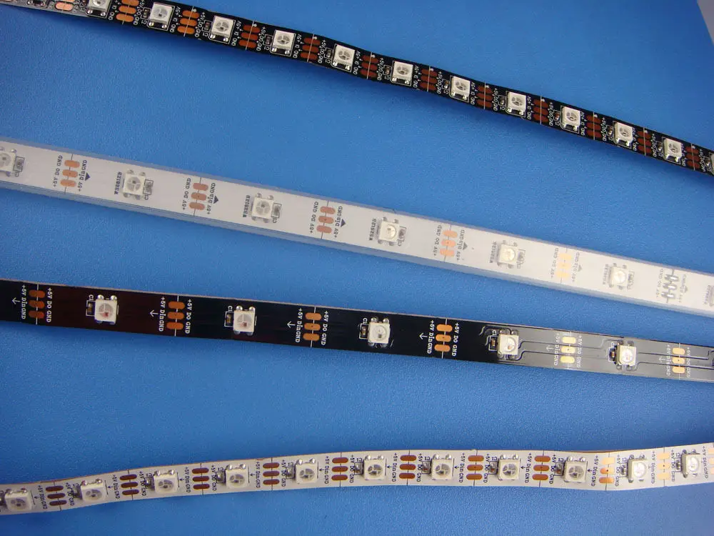 WS2812B 5050 RGB Светодиодная лента 5 м 150 300 светодиодов 144 60 светодиодов/м
