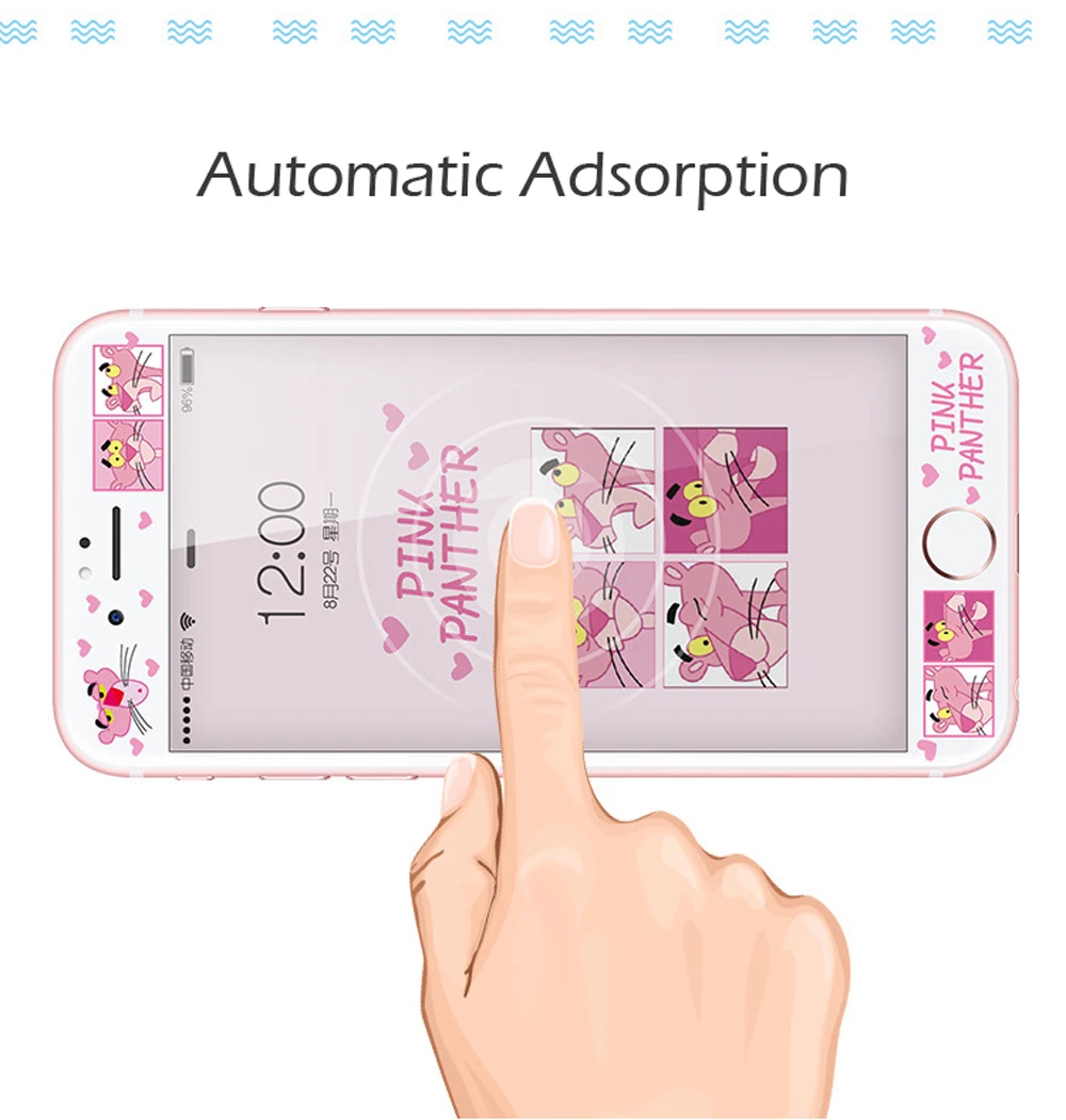 9H-HD-Tempered-Glass-Screen-Protector-For-iPhone-6-6s-Plus-7-Plus-8-Plus-Pink-Panther-Cartoon-Cute-3D-Curved-Soft-Edge-Film-SF48- (7)
