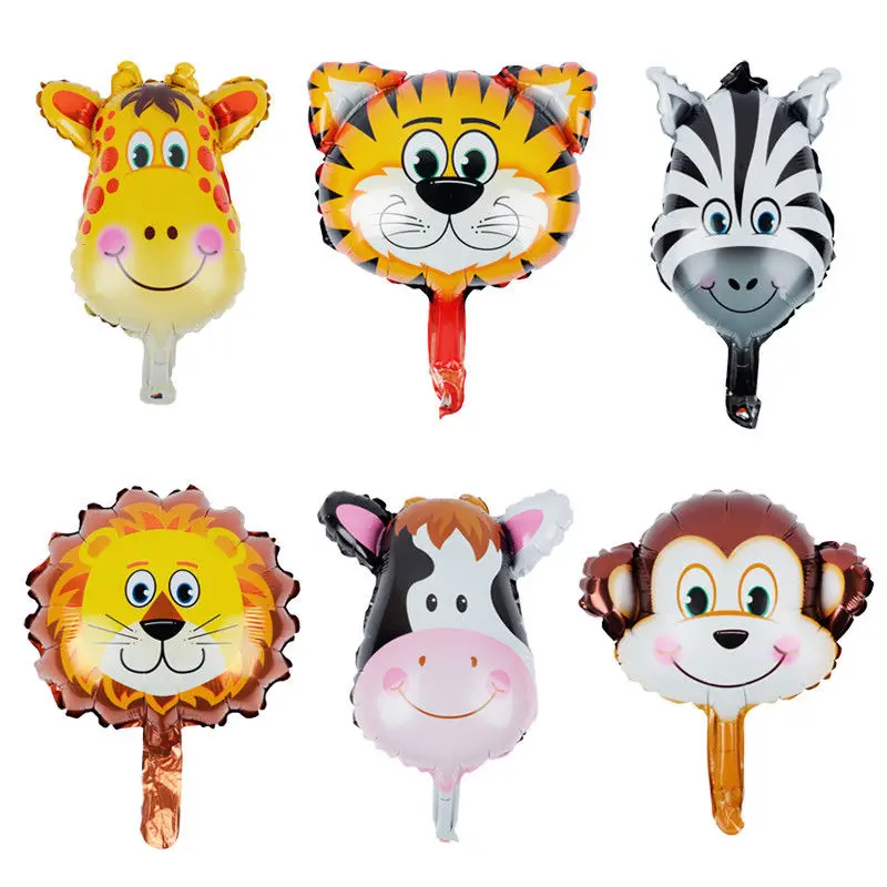 

1pcs Animal Head Foil Ballons Tropical Summer Safari Jungle Theme Party Birthday Decoration Kids Baby Shower Party Supplies