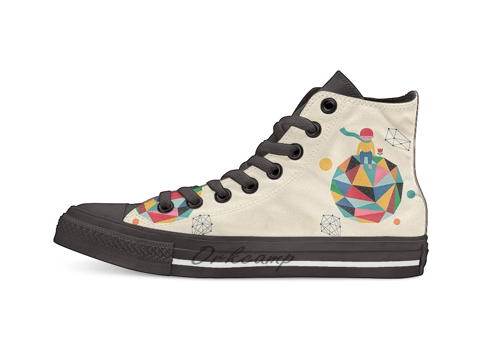 

Lonely planet Casual High Top Canvas shoes sneakers For Drop shipping