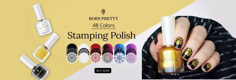 BORN PRETTY 15 мл/6 мл Candy Nail colors Nail Art Лак для стемпинга Sweet style стемпинг ногтей покрытие 52 Цвета в наличии