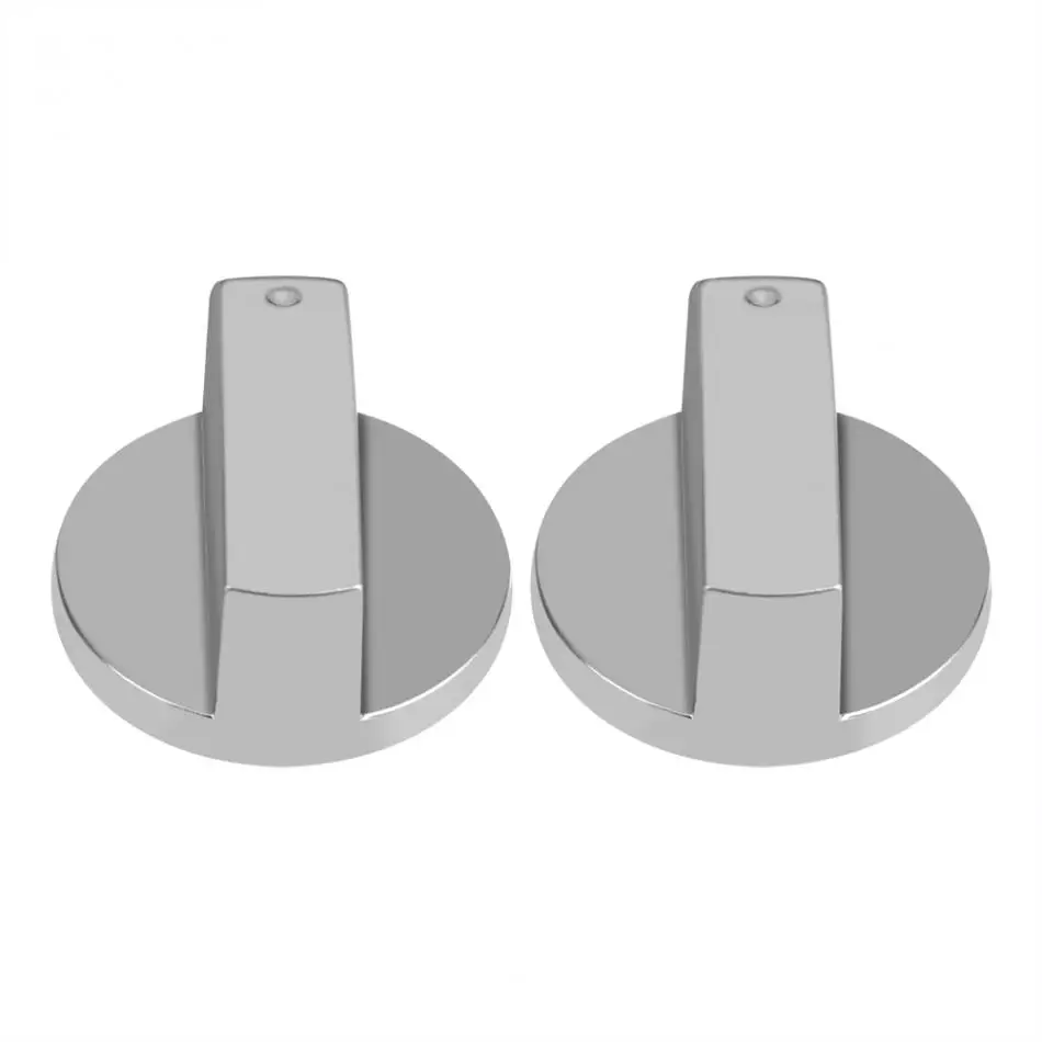 

2Pcs/Set Universal Gas Stove Knobs Metal Cooker Oven Hob Kitchen Switch Control Home Kitchen Switches Silver 2019