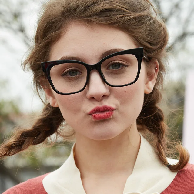 2018 new women s glasses frame men transparent flat optical frame