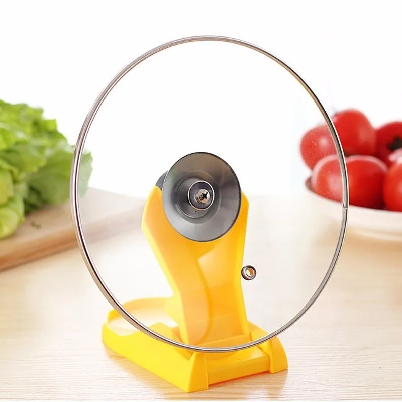 1pc Pot Lid Shelf Dispenser Pan Spoon Pot Holder Kitchen Storage Design Cooking Tool (7)