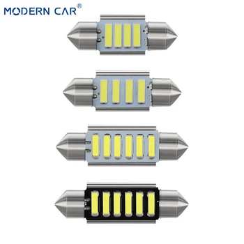 

MODERN CAR 31/36/39/41mm C5W C10W 7020 4SMD 6SMD Car LED Festoon Lights Canbus Error Free Interior Dome Lamp Reading Light Bulb