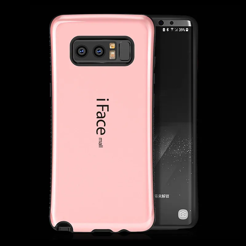

Note 8 Shockproof Case Cover Luxury Brand Phone Case 2 in 1 Soft TPU Plastic Armor Back Shell Cover for Samsung Galaxy Note 8