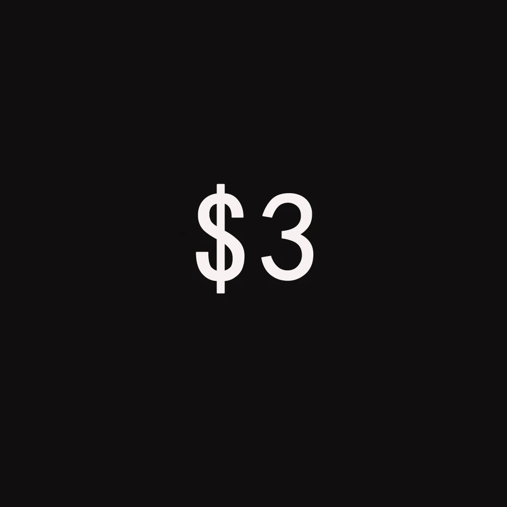 

Extra Free US$3 Price/Shipping Cost Difference