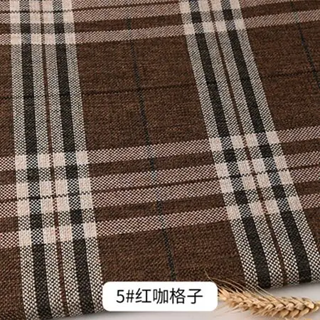 Обивка с покрытием ткань полиэстер Лен грубая ткань материал для шитьё для подушки и диван Чехол TJ0251 - Цвет: 5