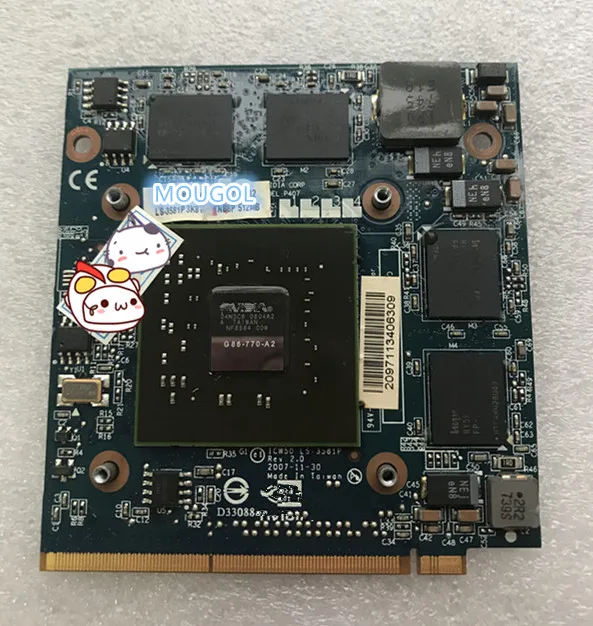 GeForce 8600 8600M GS 8600MGS VGA Видео Графическая карта MXM II DDR2 512MB G86-770-A2 для ноутбука acer 4520 5520G 5920G 7720G 6930G
