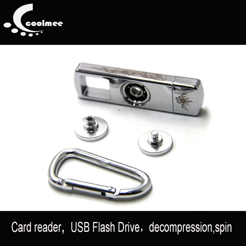 Coolmee fid spinner metal 3 in 1 with usb flash drive 8GB 16GB