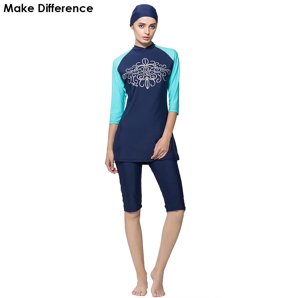 semi modest swimwear