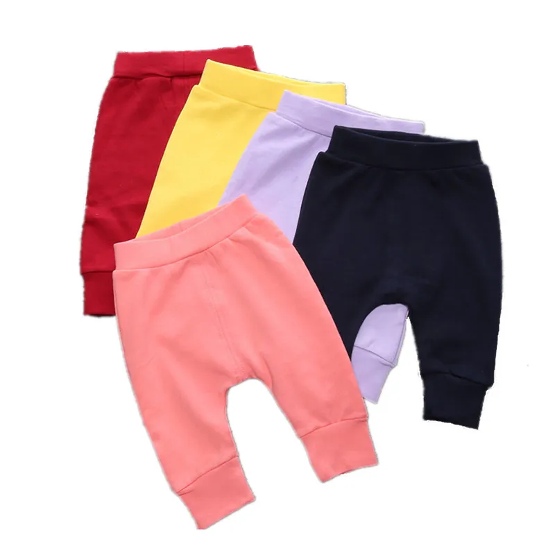 Spring Autumn New Cotton Baby Pants Solid Harem Pant Baby Girl Clothes