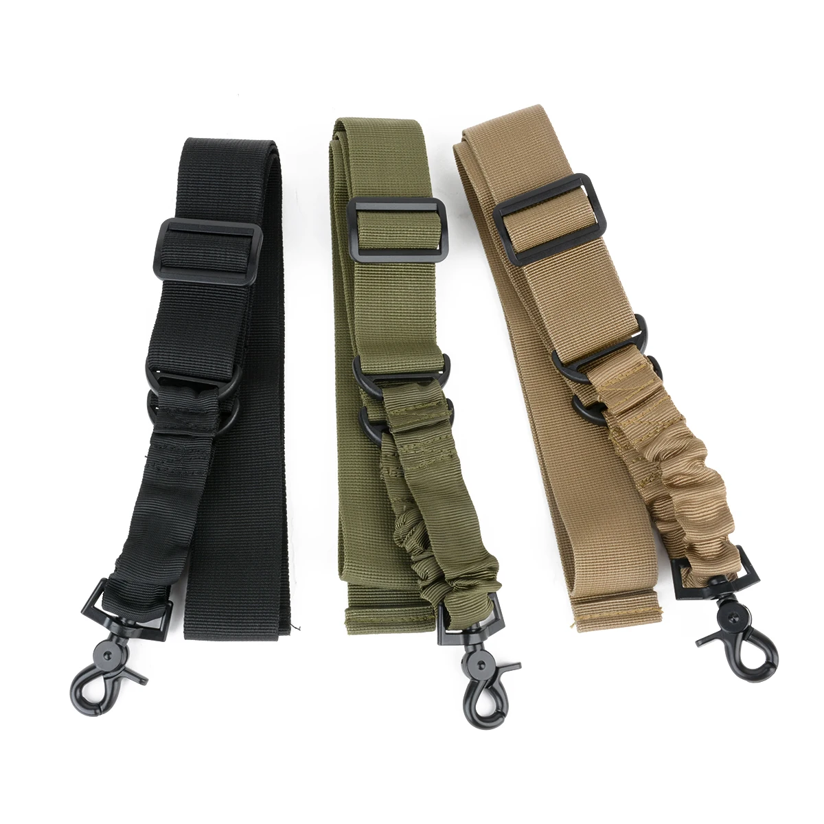 

Mayitr Adjustable Tactical Rifle Sling Strap 1 One Single Point Strap Safety Belt Rope with Metal Hook