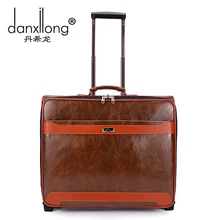 Erweiterte PU trolley gepäck kommerziellen männlichen klage box vintage gepäcktasche reisetasche männlichen 17 gepäck, männliche und weibliche retro taschen