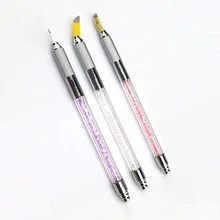 2 Шт. Кристалл Руководство Ручка Татуировки Перманентный Макияж Бровей Pen 3D Microblading Вышивка Ручка