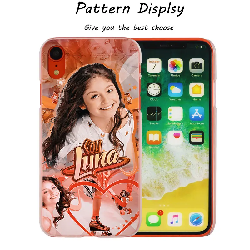 Модный прозрачный жесткий чехол для телефона Soy Luna для IPhone X XS Max XR 8 7 6 6s Plus 5 SE 5C 4 4s - Цвет: 015