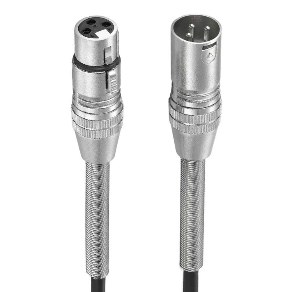 Кабель Bochara XLR штырь гнездо M/F с пружинной защитой для фольги усилителя микрофона +